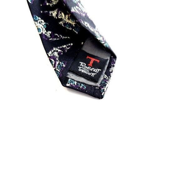 Robert Talbott Best Of Class Nordstrom Blue Purple Teal Print Geometric Silk Tie - Picture 4 of 7